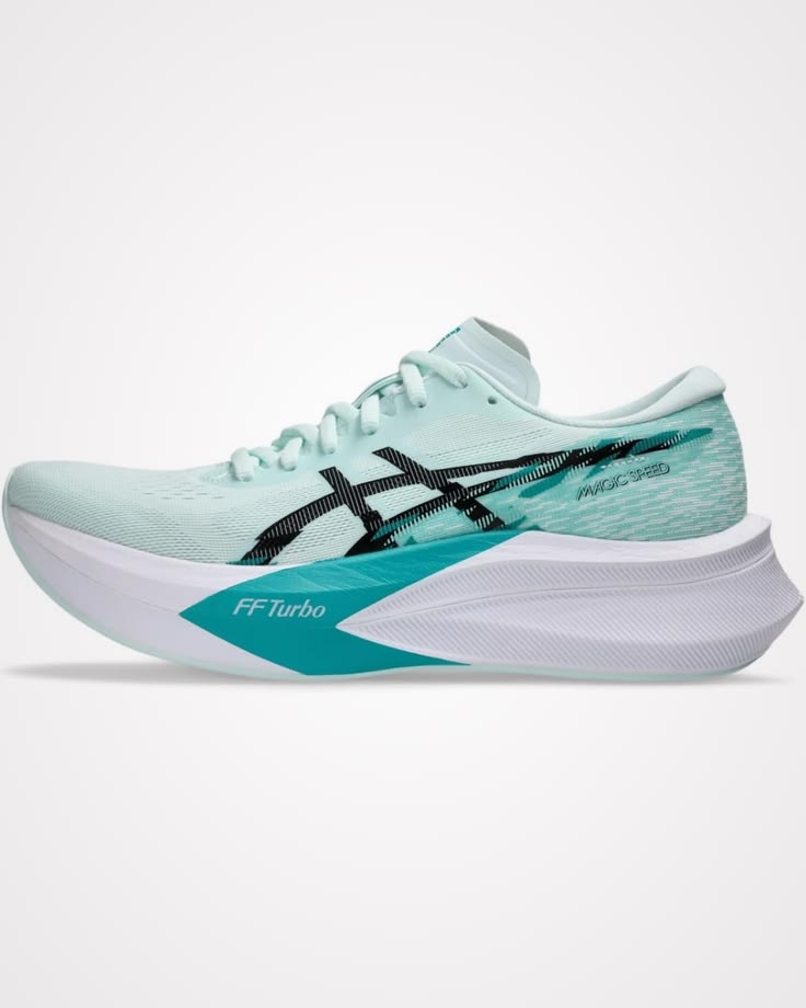 Asics Magic Speed 4 Men A light green and black colourway — First Copy